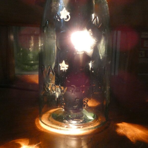 Colonial Tin Works Antique Mason Jar table lamp / wax warmer - Picture 12 of 14